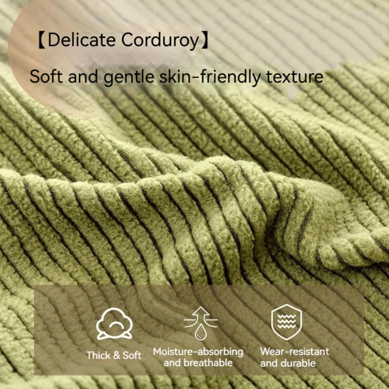 Générique Housse de Canapé Extensible Imperméable en Velours Côtelé, Protection Antidérapante et Lavable pour Salon avec Chiens et Chats, Adaptée aux Canapés 1 2 3 4 Places