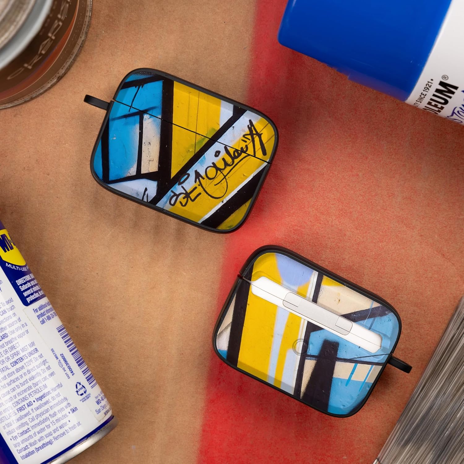 Affinity Bands Graffiti Collection HDX Case Cover Compatible with Apple AirPods Pro 1 & 2 (Geo Jazz)