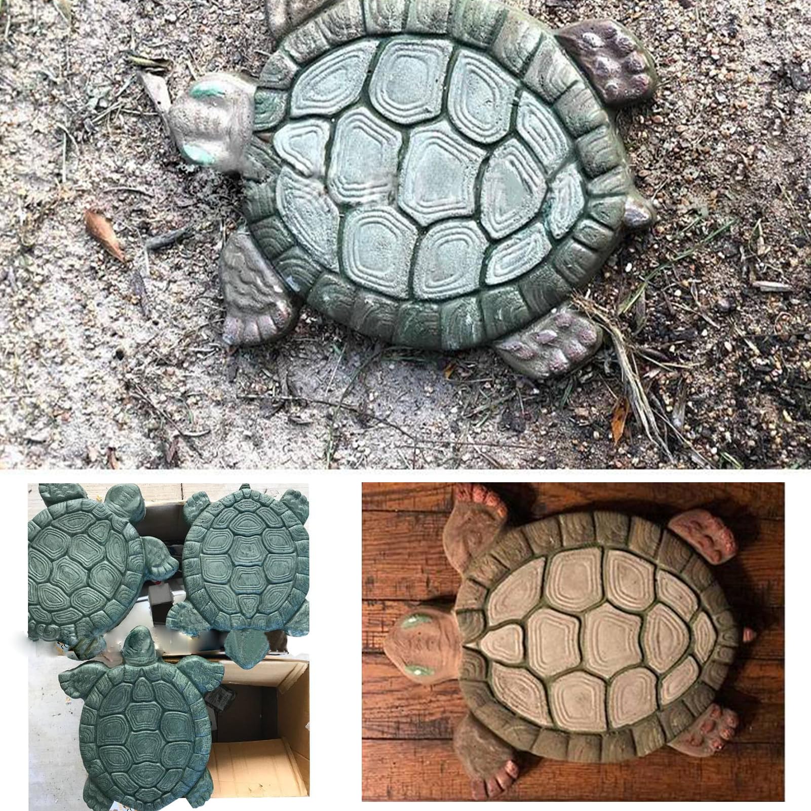 Alvinlite Moule En Béton En Forme De Tortue Pour Allée De Jardin - Moule Pavage DIY Réutilisable
