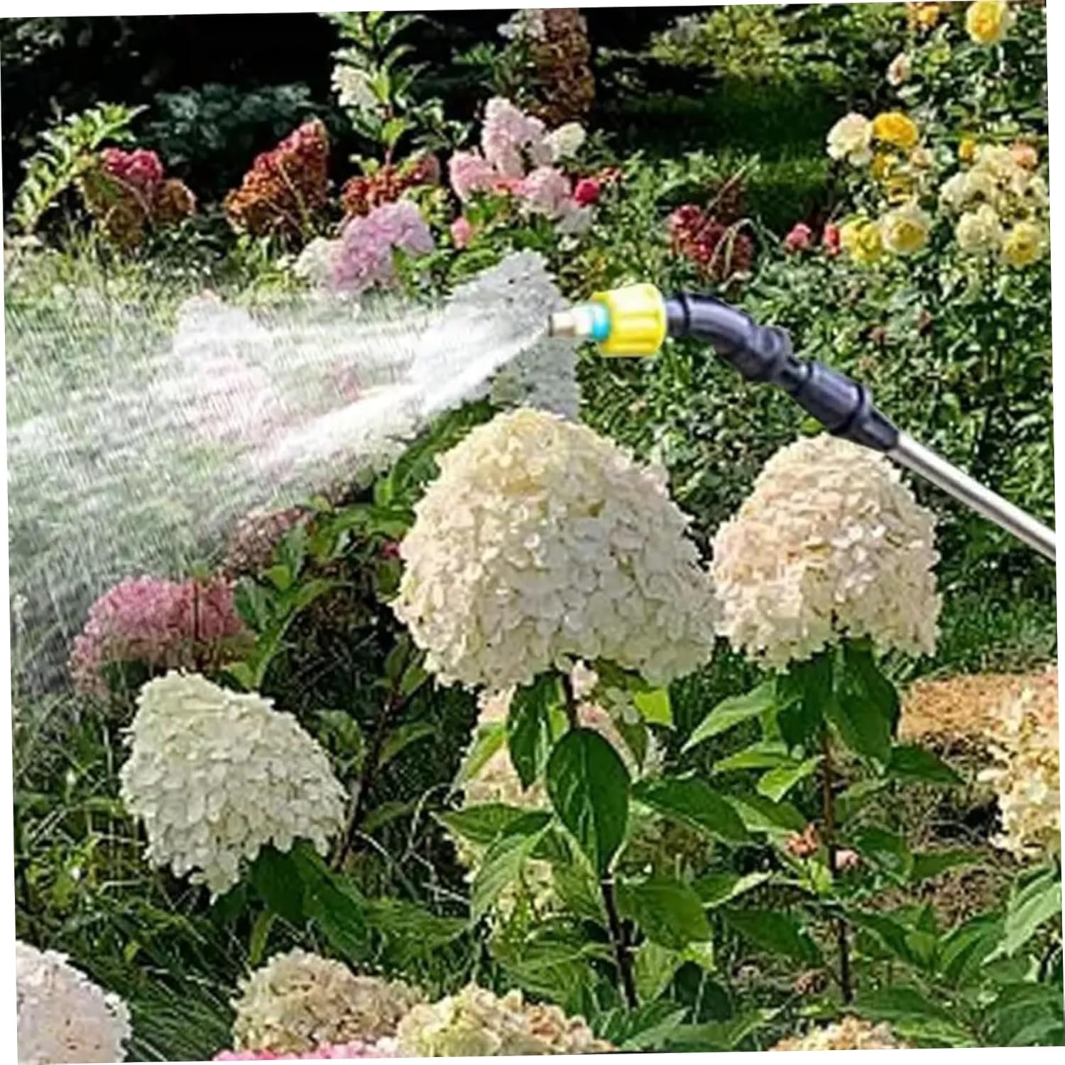 Electric Garden Sprayer 5L/1.32 Gallon Battery Powered Pump Sprayer with Retractable Wand & Rechargeable Handle for Lawn, Yard, Plants, Weed Control & Garden Care, Green