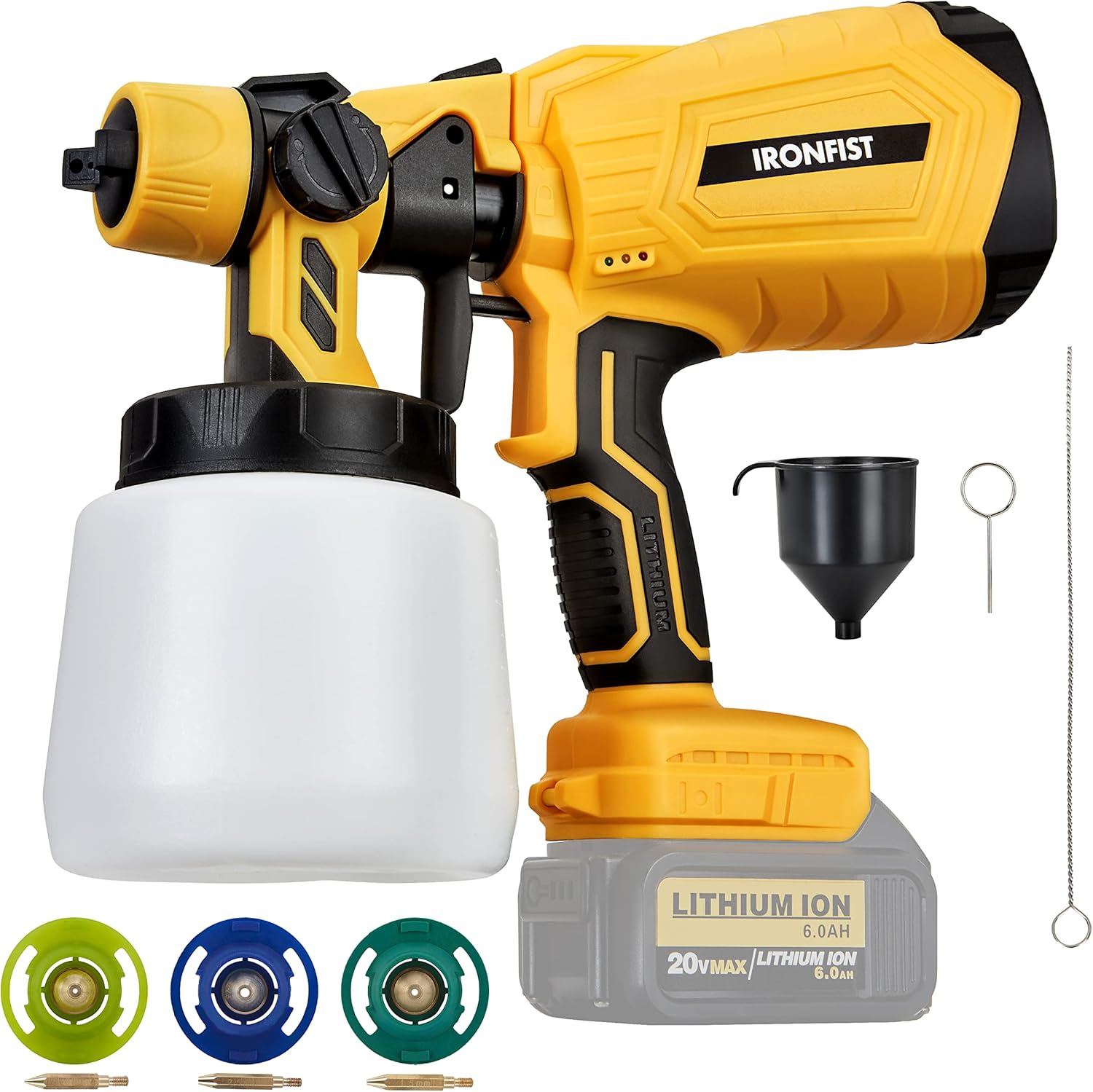 IRONFIST Cordless Paint Sprayer, for DEWALT 20V Battery