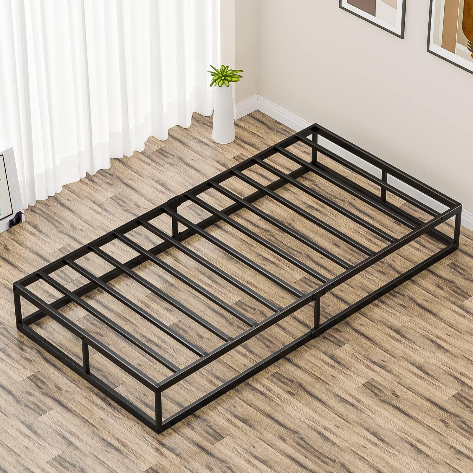 Amazon｜WLIVE ベッド ベッドフレーム すのこベッド パイプベッド 耐久性 頑丈 静音 組み立簡単 通気性 スチール フレーム ロー