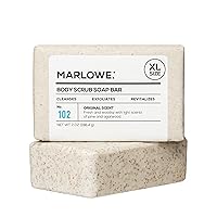 Vista 11 de MARLOWE. Jabón exfoliante corporal No. 102 de 7 onzas (3 barras), madera Oud, barra de jabón exfoliante con manteca de karité, aceite de oliva