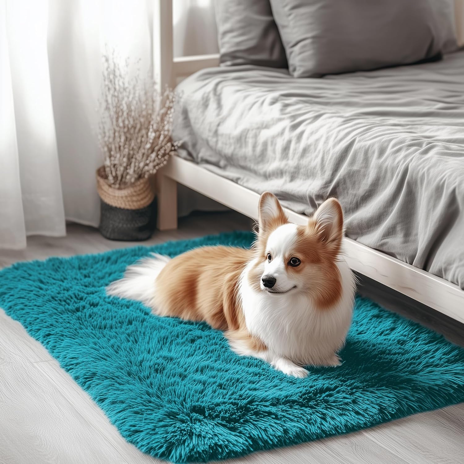 Amazon.com: OLANLY 2x3 Machine Washable Small Bedside Rug, Soft Fluffy ...