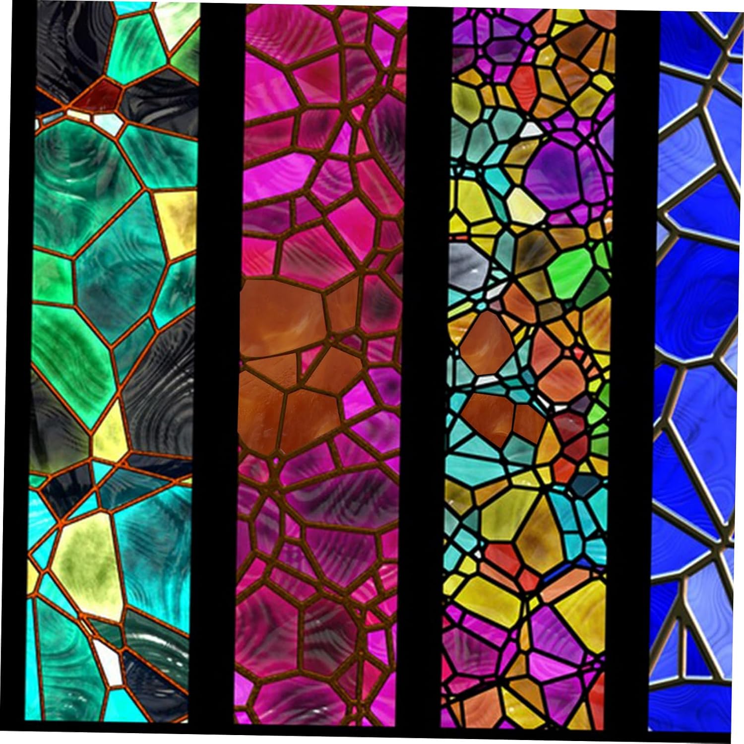 ORFOFE 10Pcs Mica Glass Sheets for DIY Projects Tiny Stained Glass Tiles for Artistic Enhancement Church Murals Durable and Unique Design for Creative Crafts