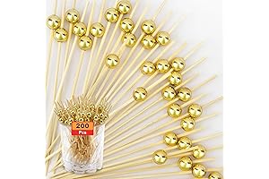 Fancy Bamboo Toothpicks: Enhance Your Charcuterie with 200PCS Cocktail Picks