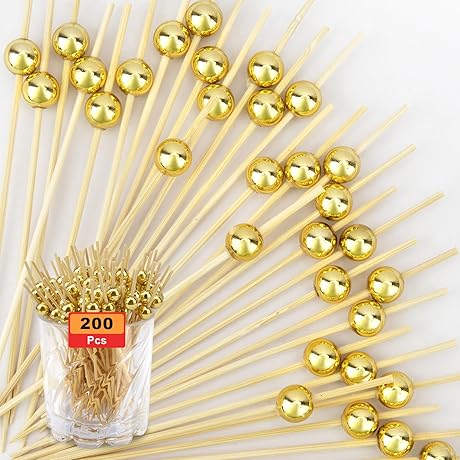Fancy Bamboo Toothpicks: Enhance Your Charcuterie with 200PCS Cocktail Picks