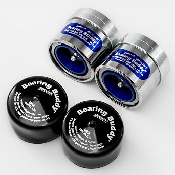 Bearing Buddy 2441A - USA-Made Chrome Plated Bearing Protector with 23B Bra & Blue Grease Indicator - Wheel Bearing Protectors for Boats, RVs, More - Only Fits Hubs with 2.441 Inside Diameter