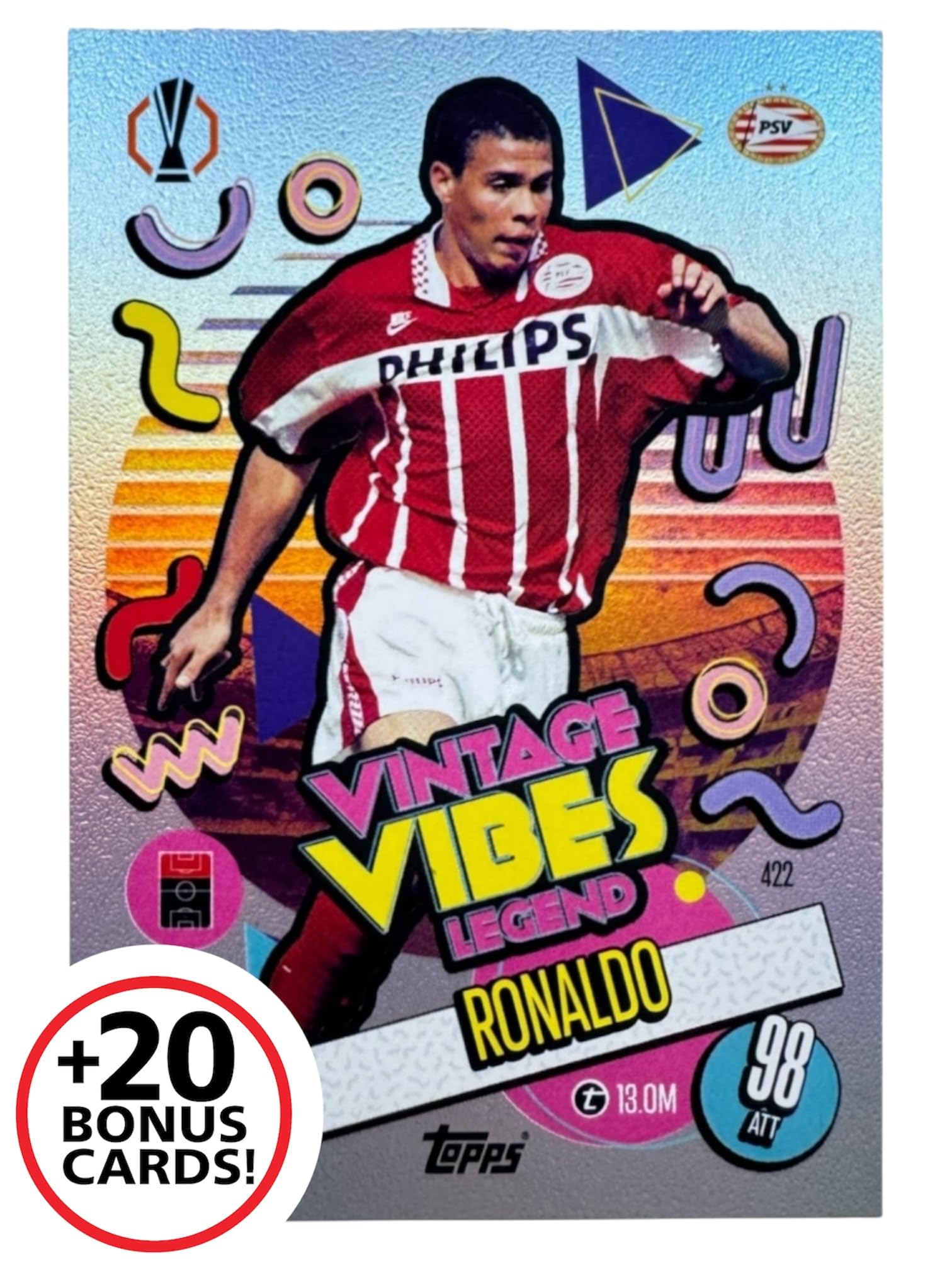 Match Attax 2024/2025 (24/25) – Vintage Vibes Ronaldo + 20 Bonus