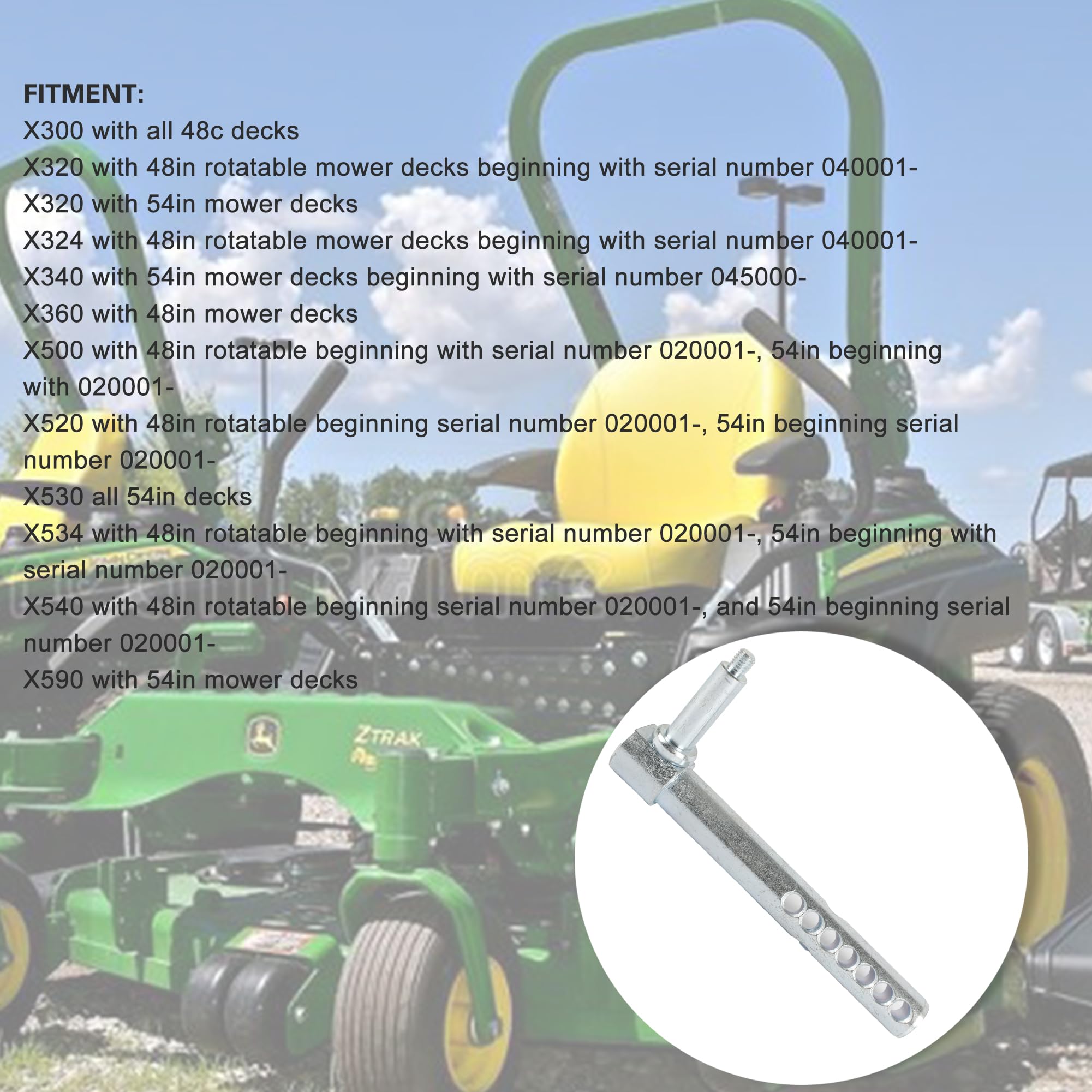 AM131288 - Pieza de repuesto para cortacésped y tractor de jardín GX345 GX355 4010 4210 GT225 GT235 X465 X575