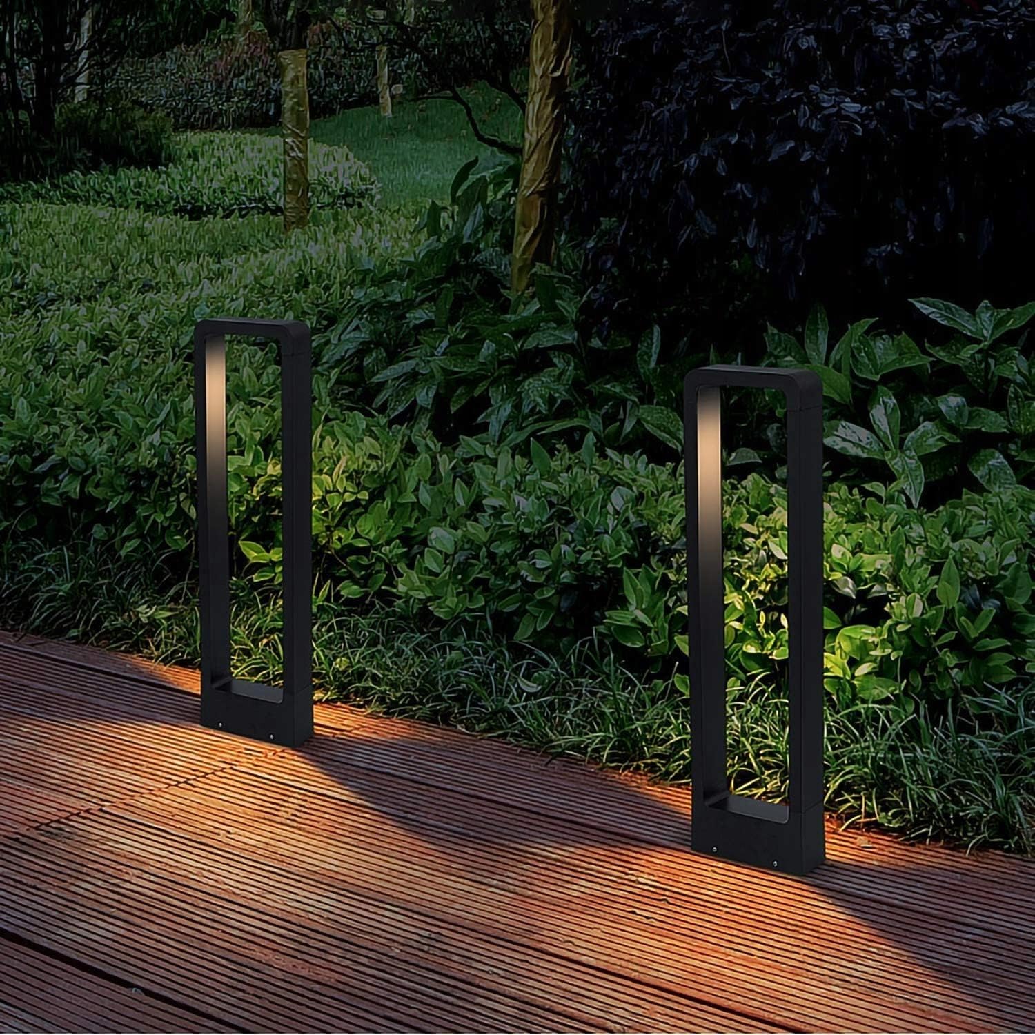 LED Wegeleuchten Außen 10W, Gartenleuchte, 4000K Aussenleuchte Stehlampe, Pollerleuchte 80CM IP44, Standleuchte für Garten (80 CM)