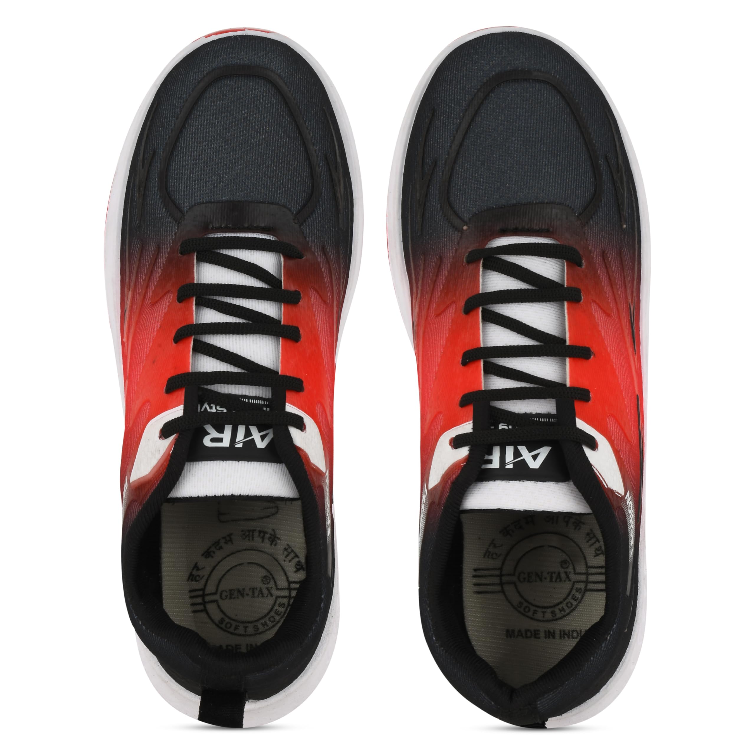 GEN-TAX Stylish and Trendy Lightweight, Breathable Walking Sport Shoe Outdoors for Men|Black-Red| Size-10 | (B0D93Q97W6) Amazon Price History, Amazon Price Tracker