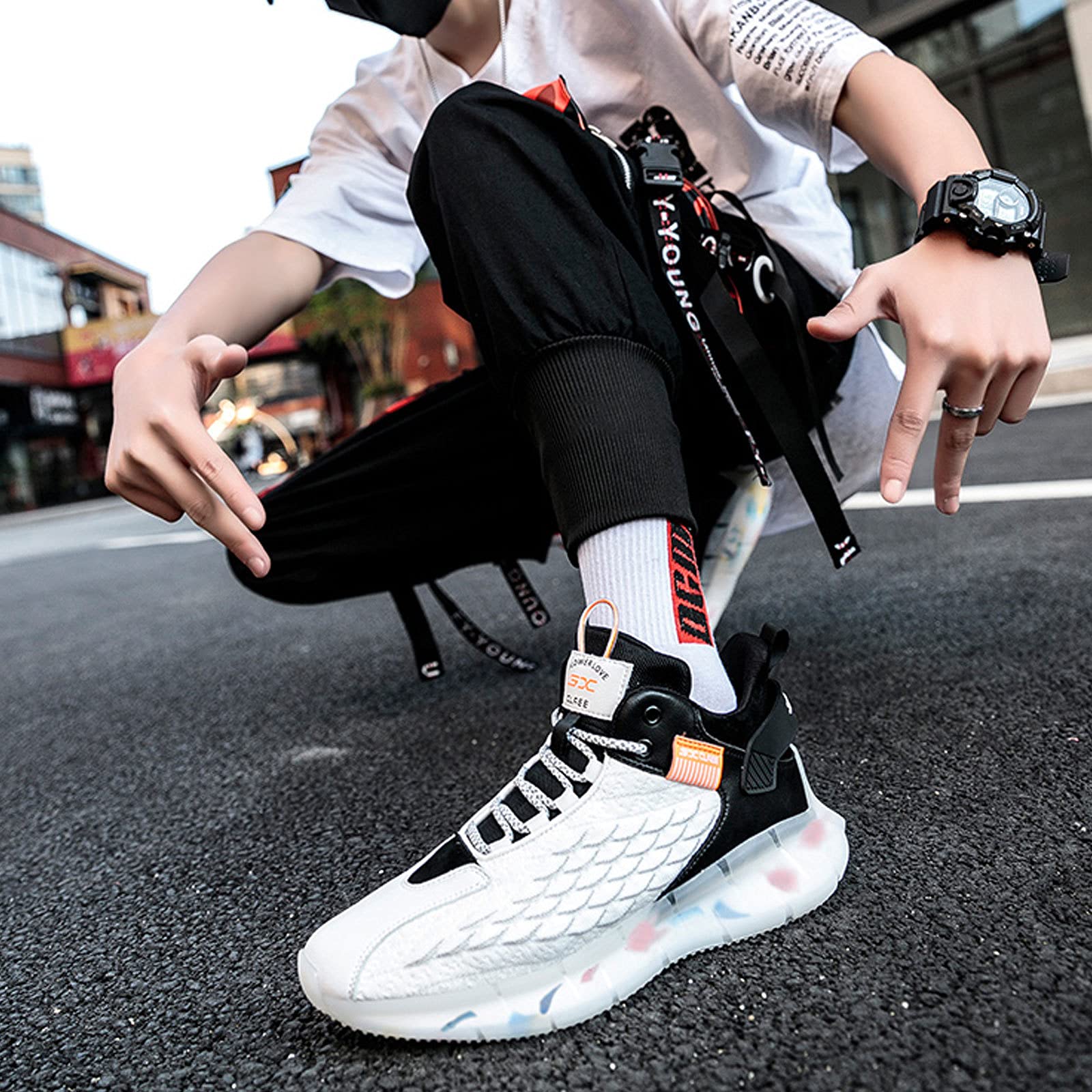 Scarpe Da Running Uomo CAIQDM - Sneaker Sportive Eleganti, Traspiranti E Leggere Per Corsa E Fitness - Foto 13