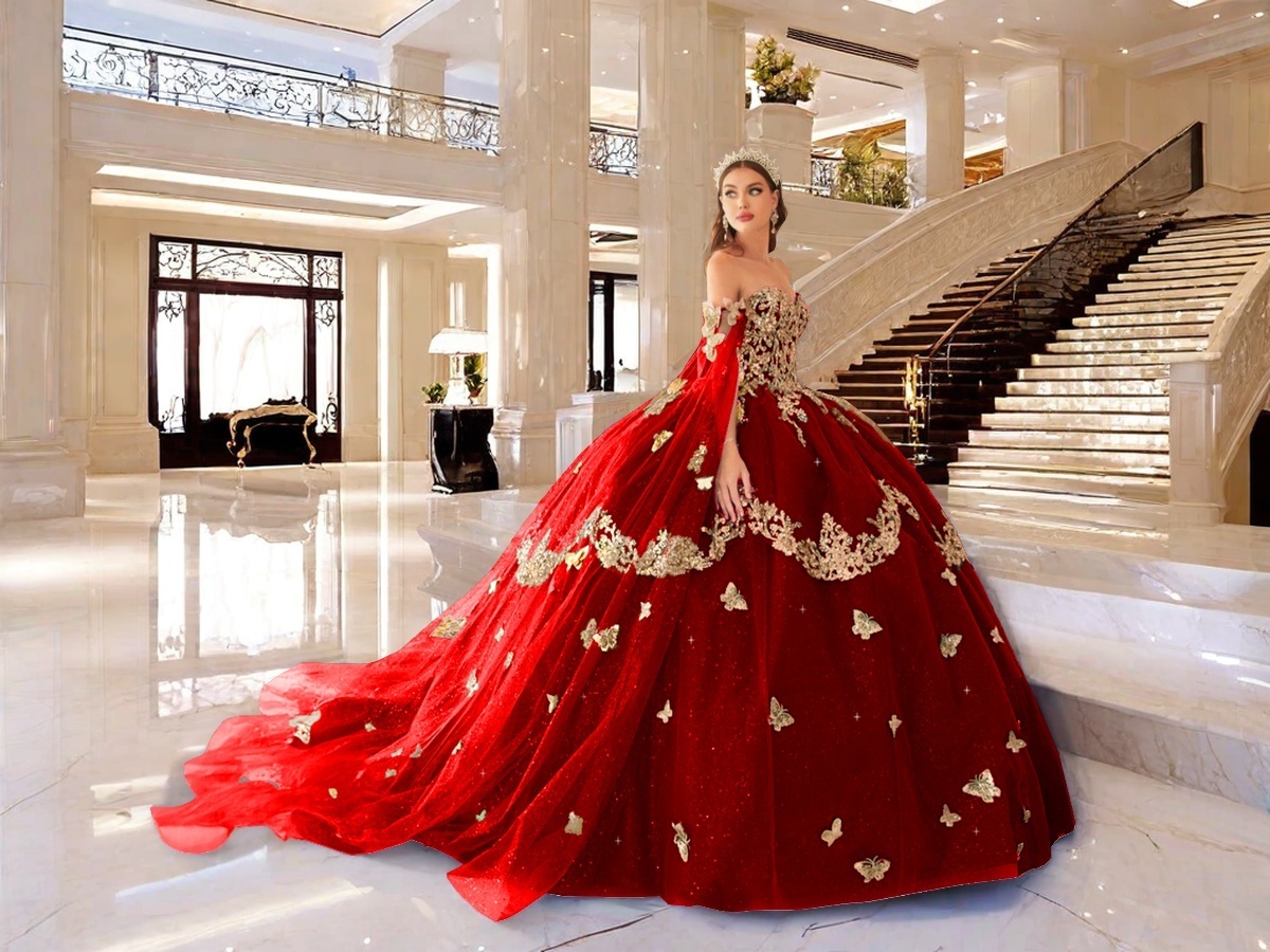 LuxeEspy Sweetheart Gold and Black Quinceanera Dresses with Cape Puffy  Tulle Ball Gown Appliques Sweet 16 Dresses Shiny Beaded 15 Dress for Quince  2 at Amazon Women's Clothing store