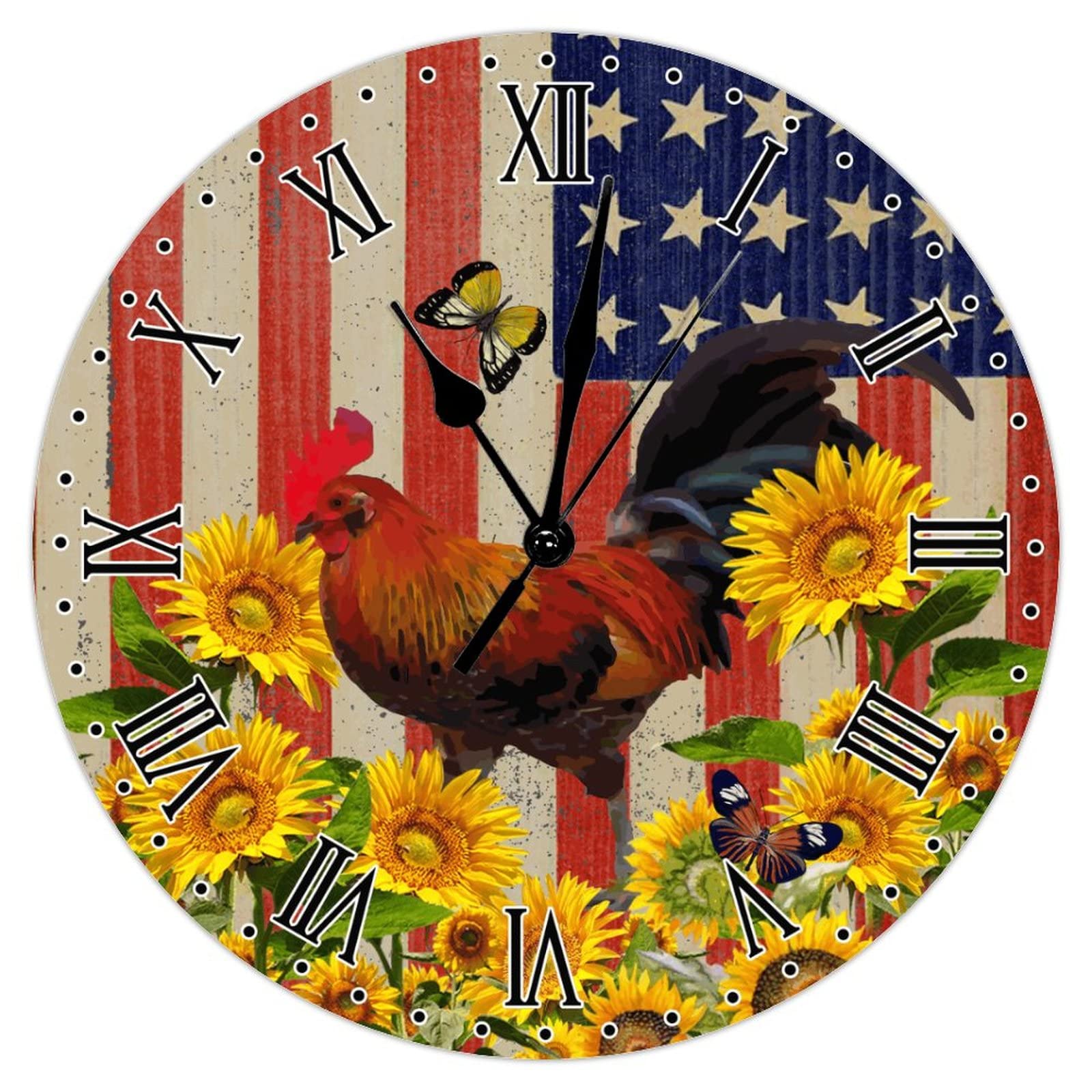 Horloge murale silencieuse pour en finir avec le tic-tac du salon