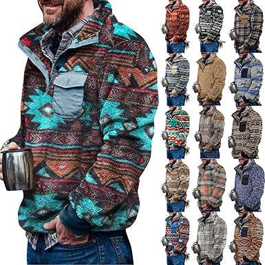 mens aztec pullover