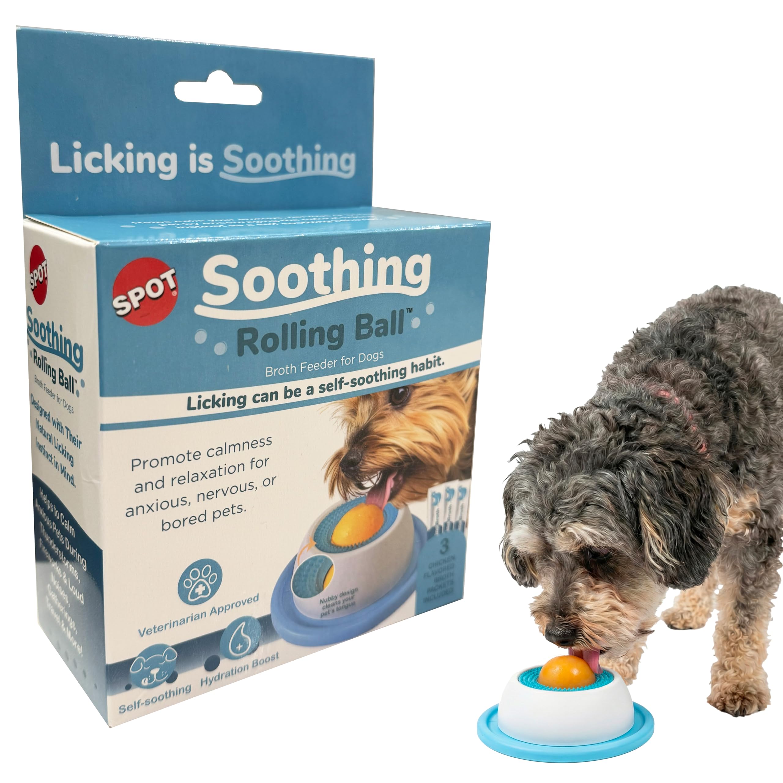Amazon.com : SPOT Soothing Rolling Ball Broth Feeder for Dogs