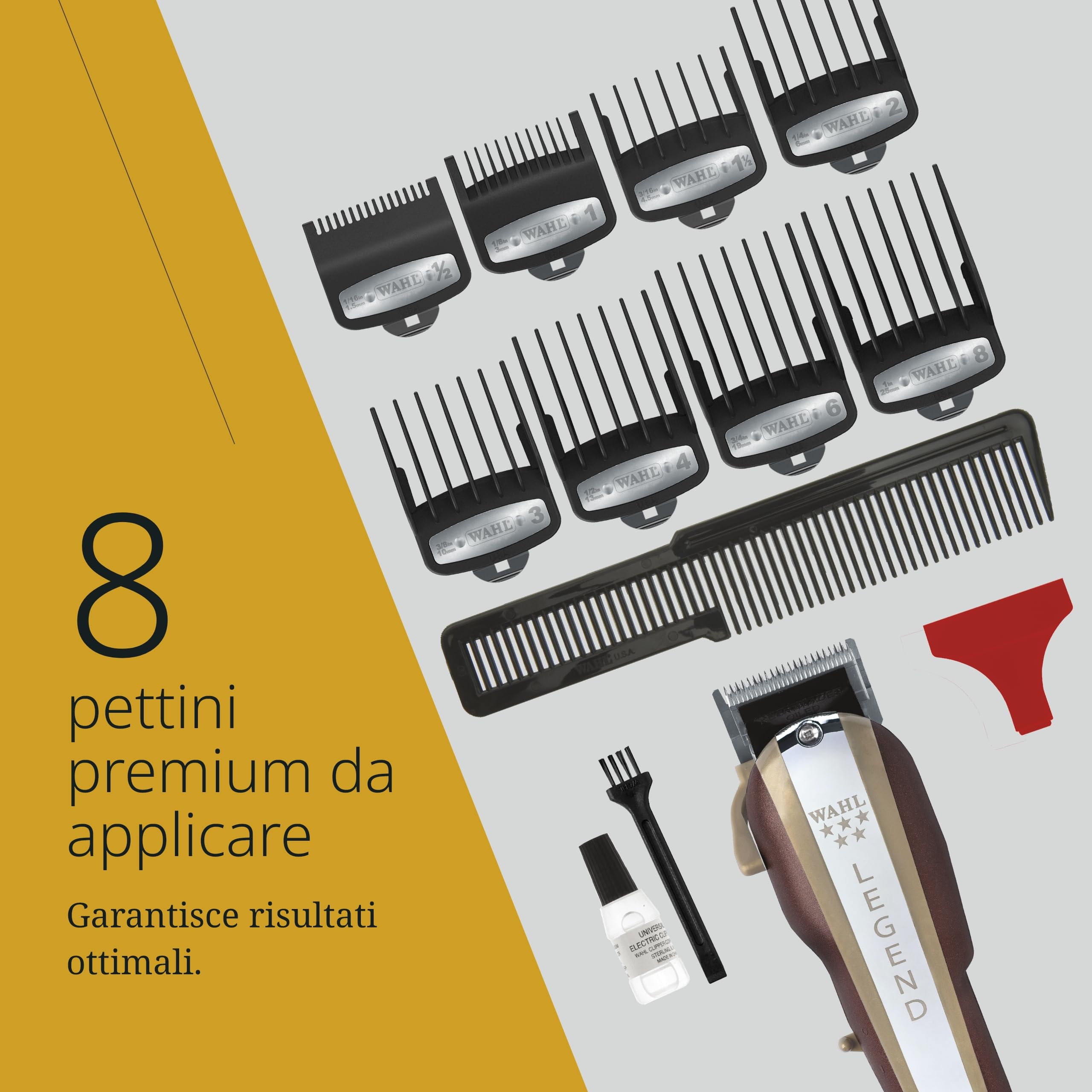 Wahl Legend - tagliacapelli uomo professionale per fading lungo e preciso