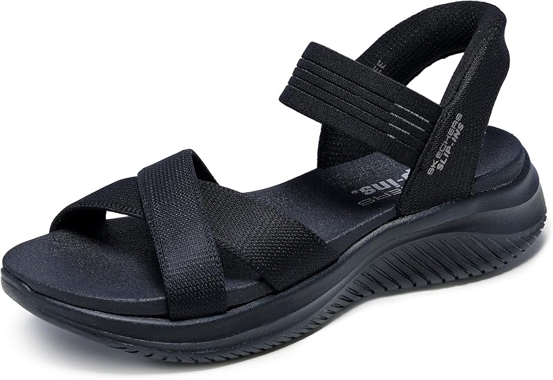 Skechers Women's Ultra Flex3.0 Never Better Slip-Ins | Hands Free Slip-Ins, Sandal, Hands Free, Yoga Foam Cushioned Footbed, Machine Washable, Vegan, Recycled Materials