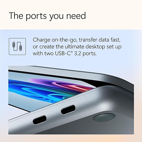 Vista 13 de Microsoft Surface Portátil (2025), Windows 11 Copilot+ PC, pantalla táctil de 13 pulgadas, Snapdragon X Plus (8 núcleos), 16 GB de RAM