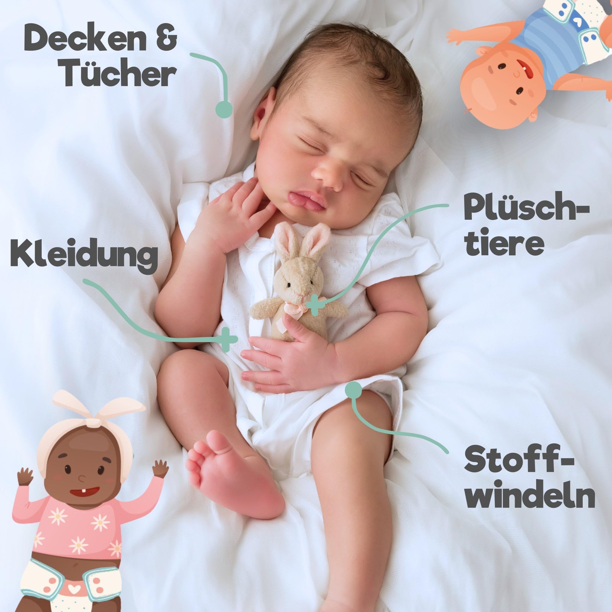 Baby Waschmittel flüssig, sensitive Waschmittel sensitiv Babywäsche, Wäschepflege ohne Duftstoffe, ohne Farbstoffe, Öko Waschmittel Baby (5 Liter)