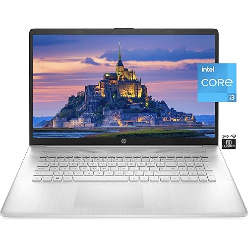 2022 Newest HP 17.3" HD+ Laptop Computer, 11th Gen Intel Dual Core i3-1115G4 (Upto 4.1GHz, Beats i5-1030G7), 16GB RAM, 256GB NVMe SSD,UHD Graphic, Bluetooth, HDMI,Webcam, Windows 11 S+HubxcelAccessory