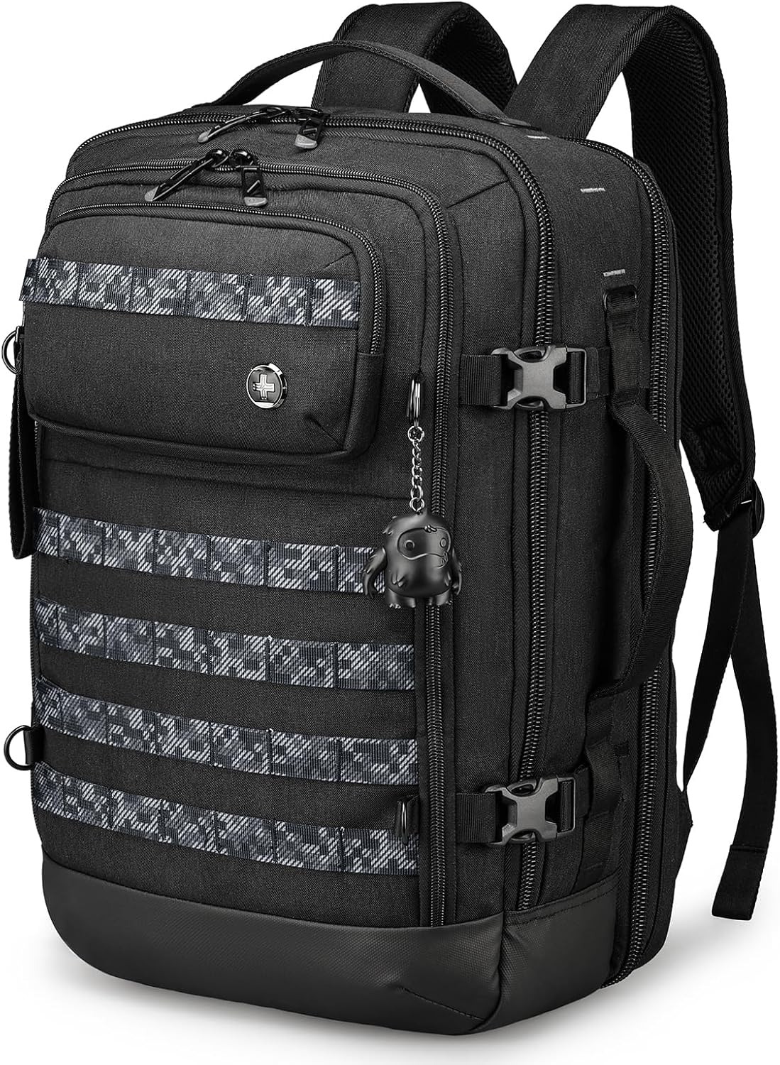 Swissdigital Design Camera Backpack with USB Charging Port, Travel Camera Case With RFID Pockets, Large Capacity Photography Backpack,Black | SD16489510-01