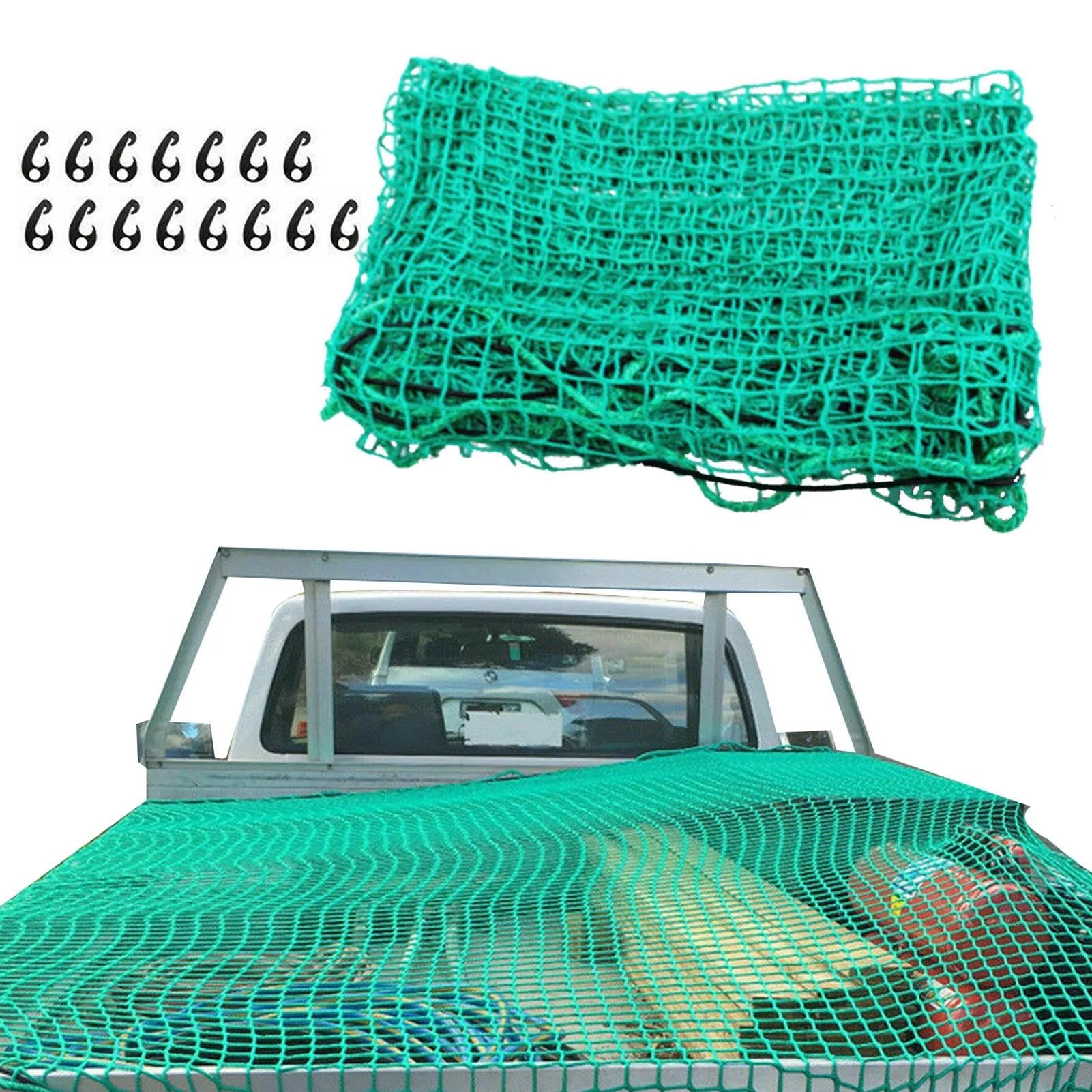 Filet Rangement Voiture Filet De Sécurité en Polypropylène Benne Camion Protection Tendeur Remorque Couverture Extensible Bagages Robustes Antichute Filet de Rangement(200cmx300cm)