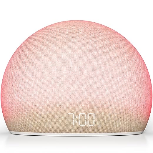 HOUSBAY Sunrise Alarm Clock Radio for Bedroom – Wake Up Naturally with Gentle Light & Nature