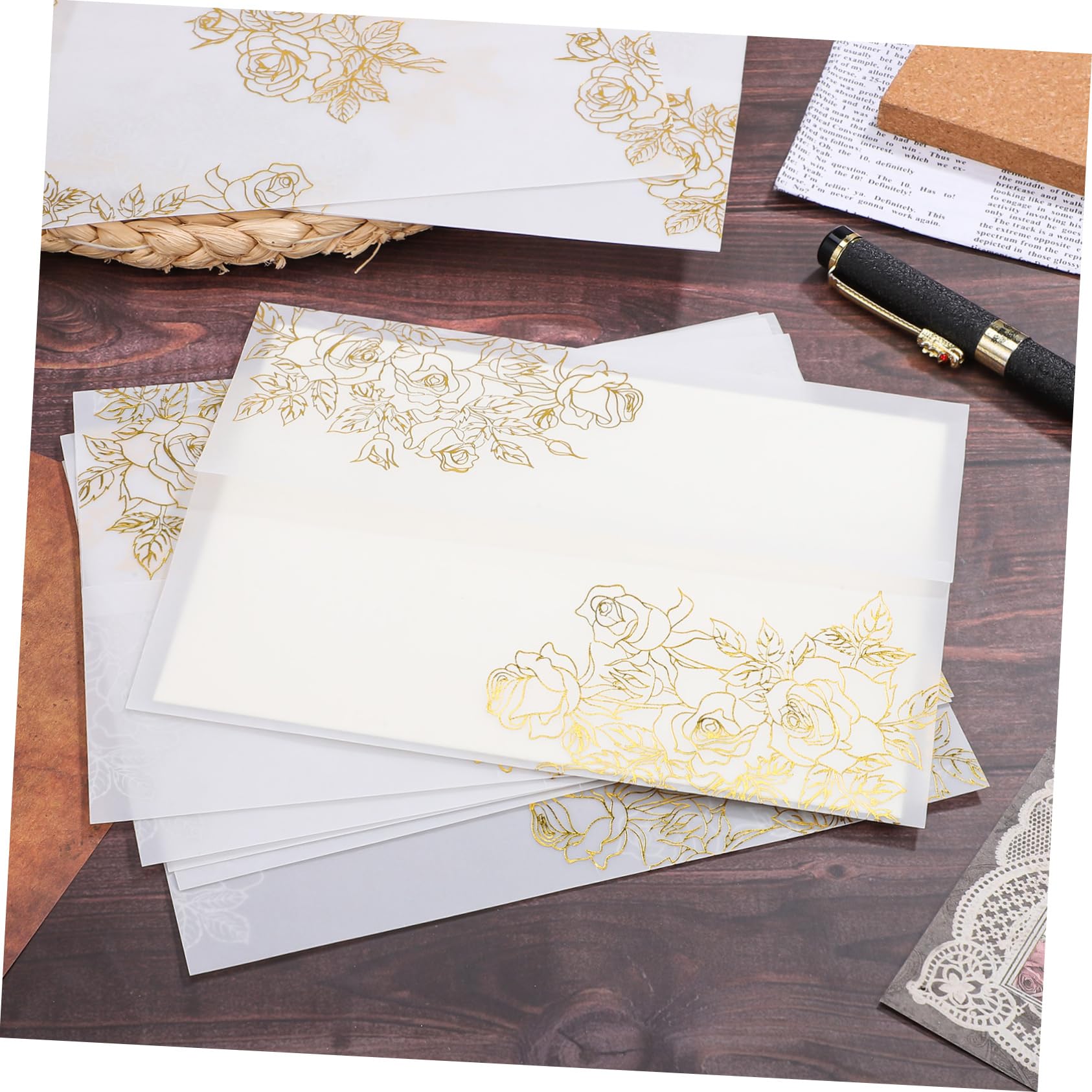 DOITOOL 50piezas Sobres Para Invitación Fundas Para Sobres Transparentes Para Invitaciones
