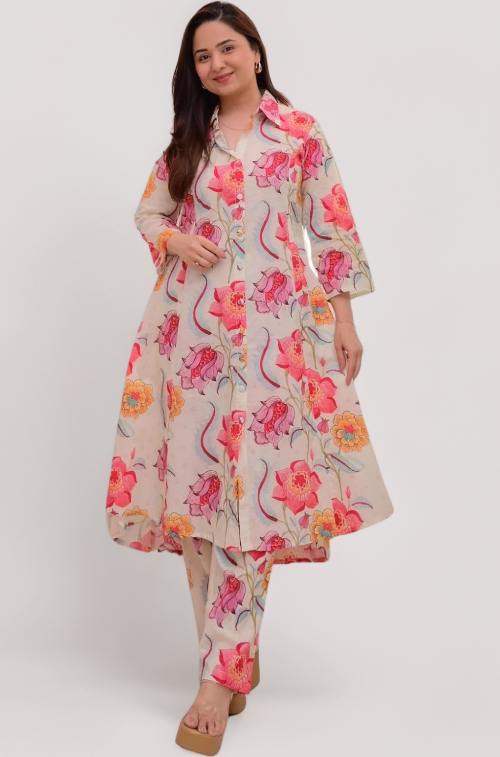 Leriya Fashion Co-ord Set For Women Stylish | Kurti Set For Woman | Short Kurti For Woman Latest | Anarkali Suit For Women's | Festive Ethnic Indian Traditional Outfit for Functions & Puja