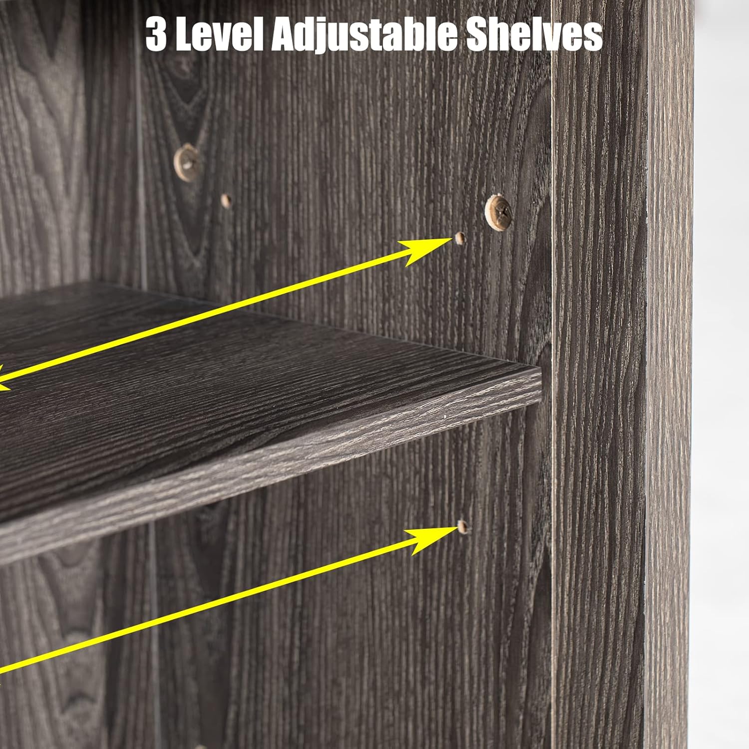 LED Farmhouse TV Stand for 65 inch TVs, Rustic Entertainment Center TV Cabinet Stands with Power Outlets, Wooden Sliding Barn Door TV Media Console Table Storage and Shelves Wash Grey