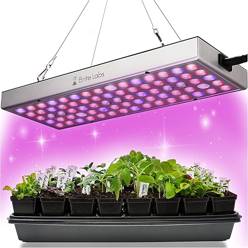 Brite Labs Luces LED de cultivo para el inicio de semillas, germinan las semillas rápidamente con los máximos rendimientos, lámpara de cultivo para