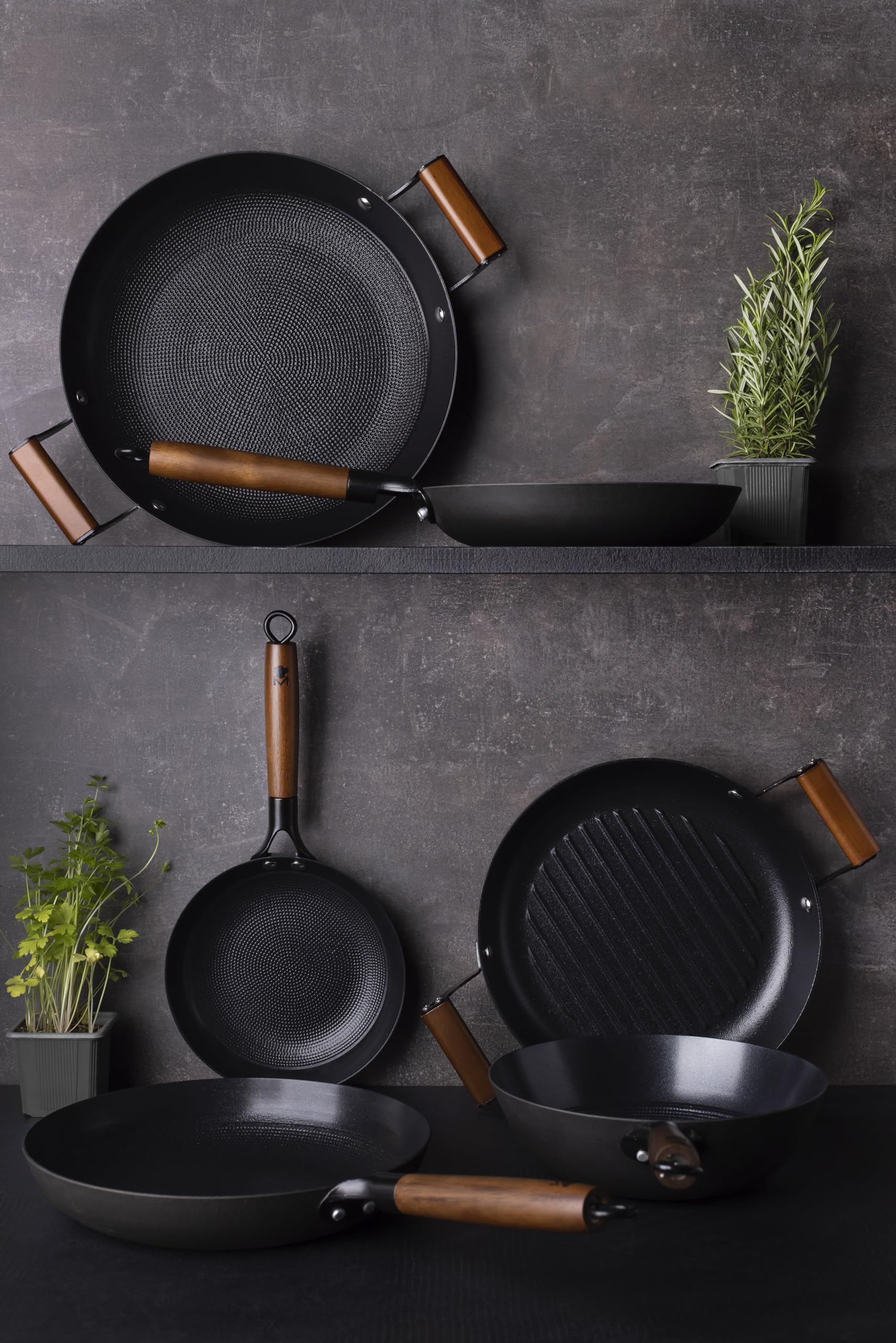 MasterPRO Set Ferro Da Stiro E Pinza ODIN MP - Leggero Con Manici In Legno Di Acacia - Foto 6