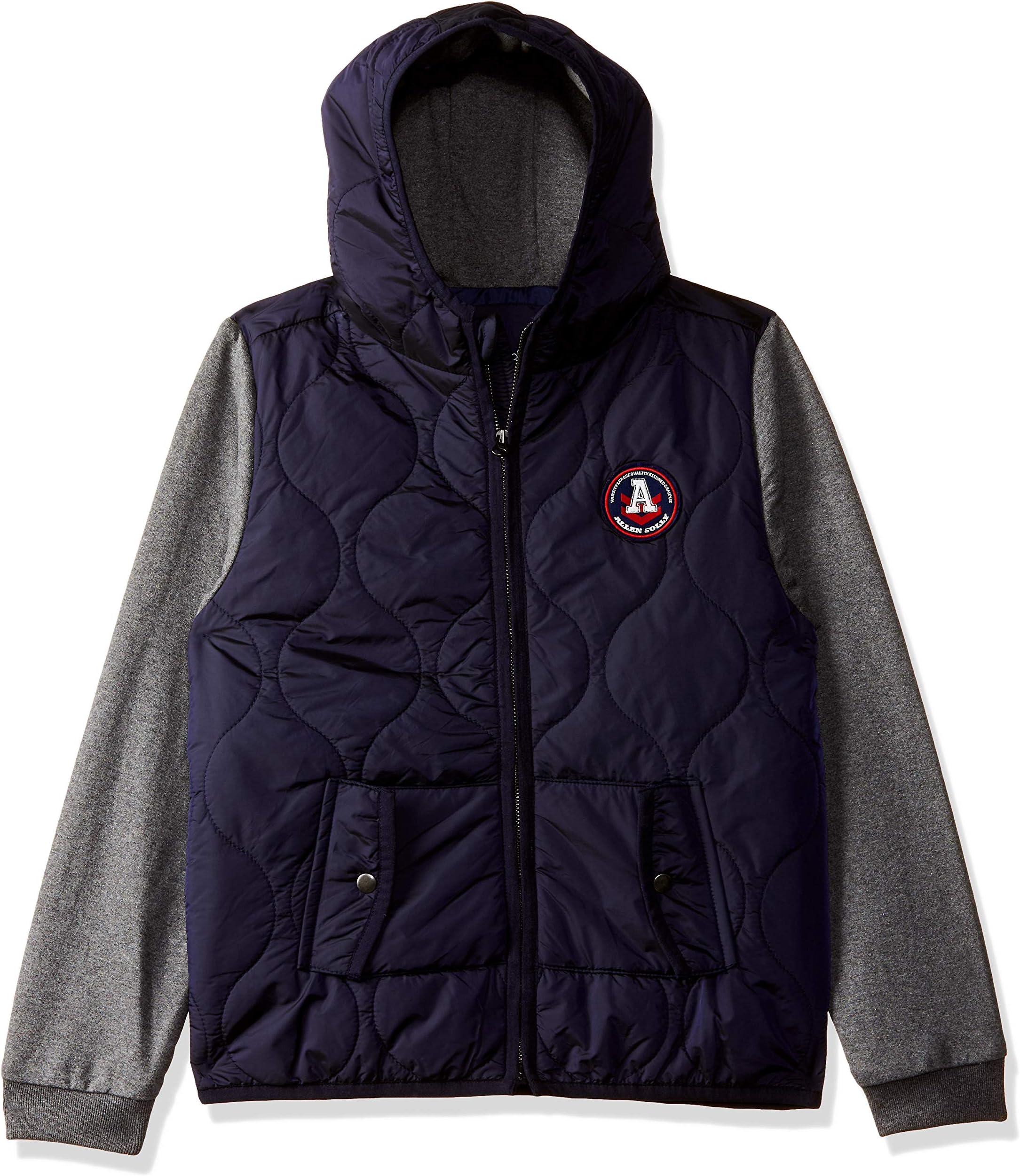 Boys Hooded Colour Block Jacket