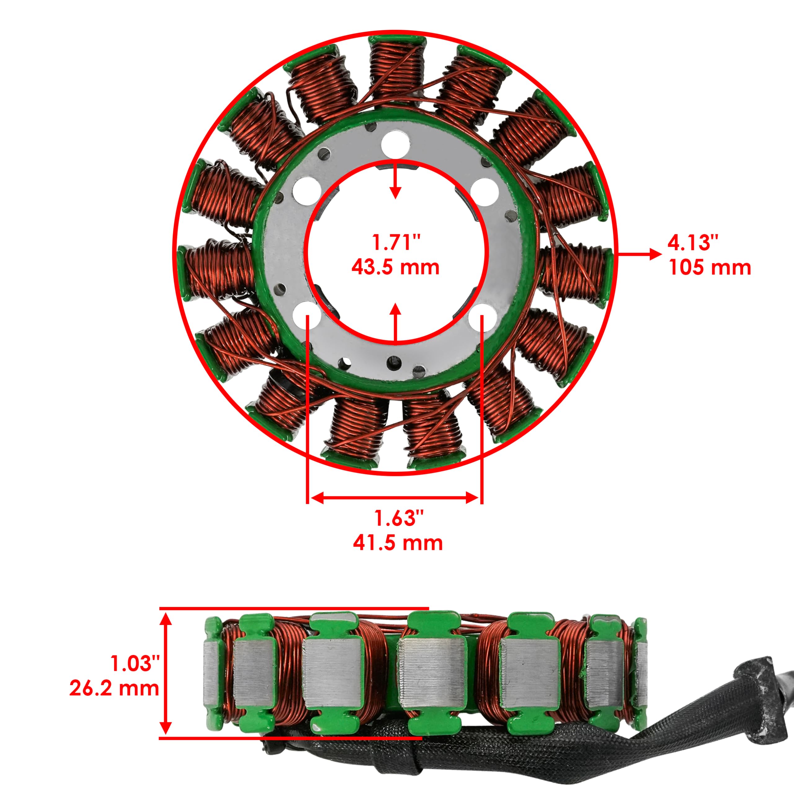 baz (ウォルナット) Amazon.com: Caltric Stator Cover Gasket Compatible with