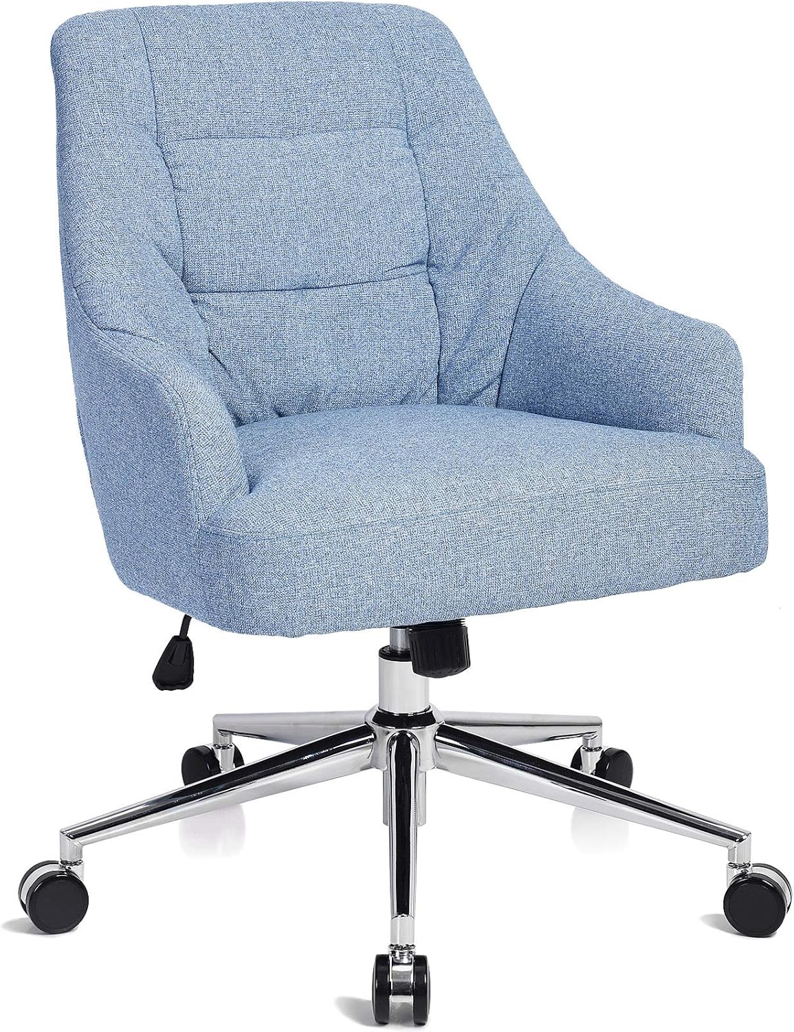 Jacky Home Chenille Spring Cushion Office Desk Executive Chair with MidBack, Modern