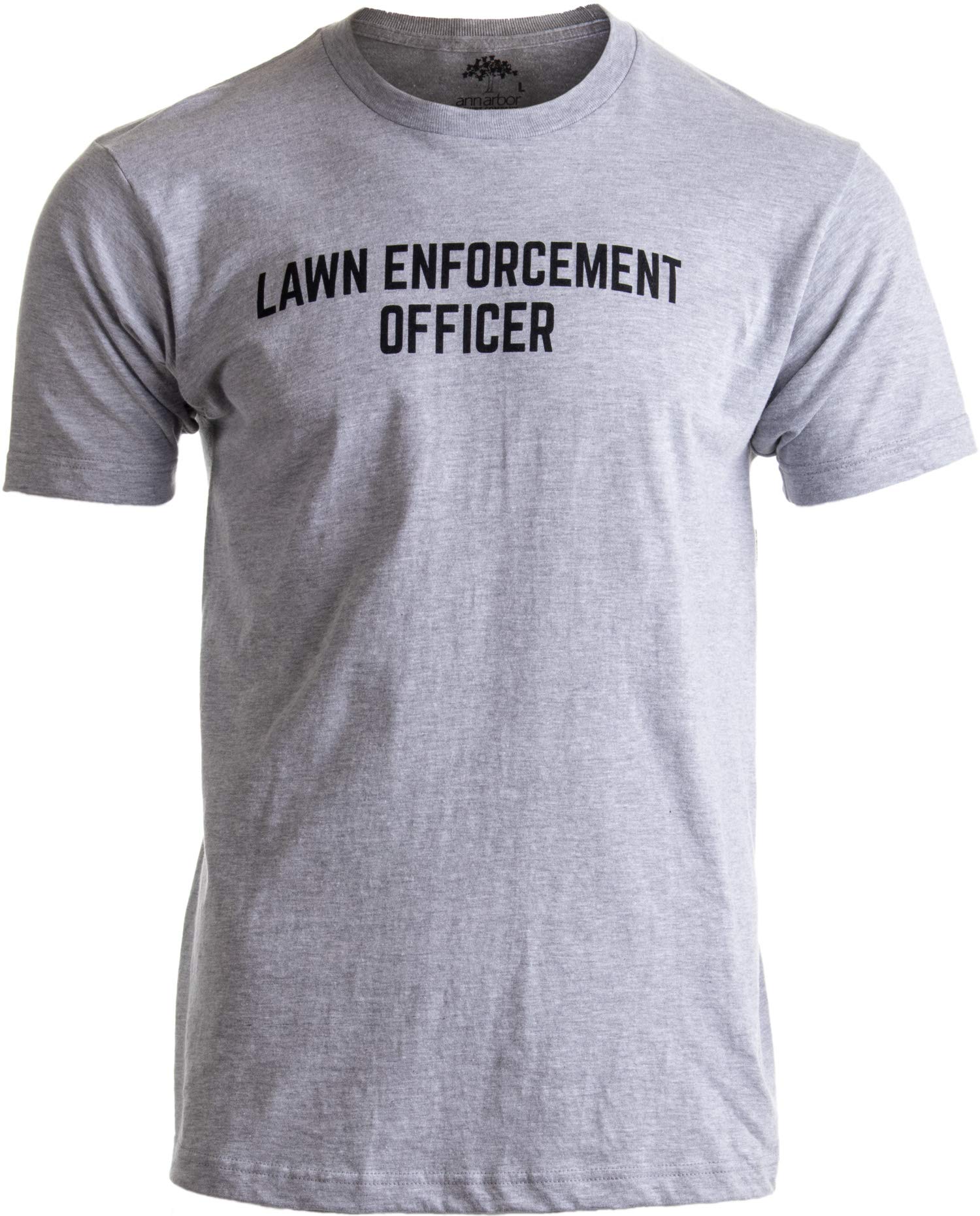 Ann Arbor T-shirt Co.Lawn Enforcement Officer | Dad Joke Funny Landscaper Father Grandpa Men Landscaping T-Shirt