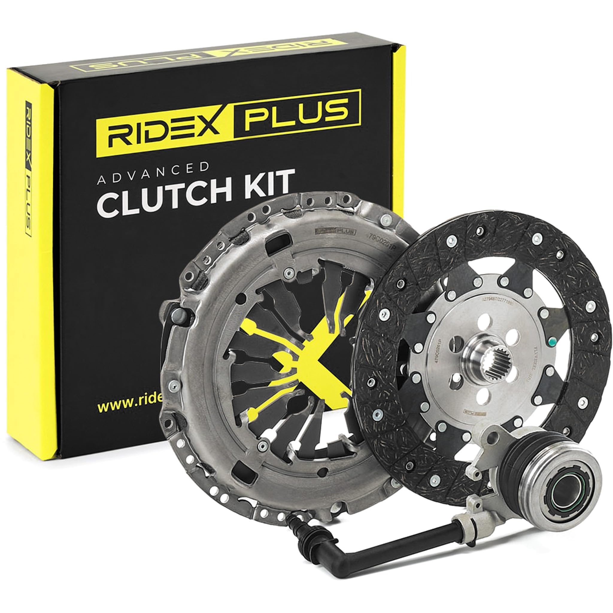RIDEX PLUS 479C0261P Kit frizione con dispositivo disinnesto centrale con disco frizione Volano bimassa da controllare e se il caso sostituire Compatibilità con RENAULT Clio 3 Hatchback BR0/1, CR0/1