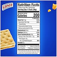 Vista 2 de Lance Galletas tipo sándwich, obleas de queso a la parrilla del capitán, caja de 8