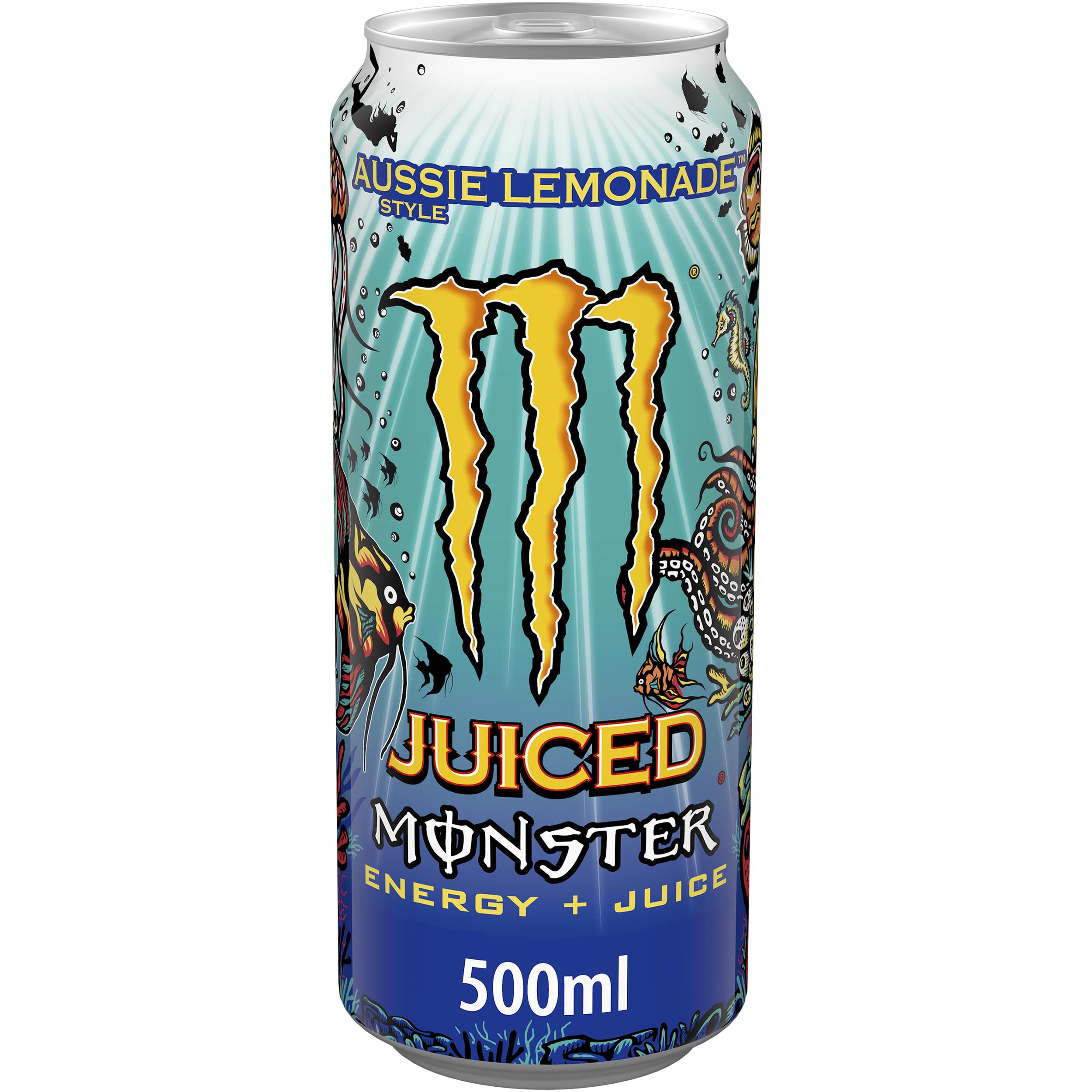 Monster Aussie Style Lemonade, Bebida Energética- Pack de 12 latas de 500ml