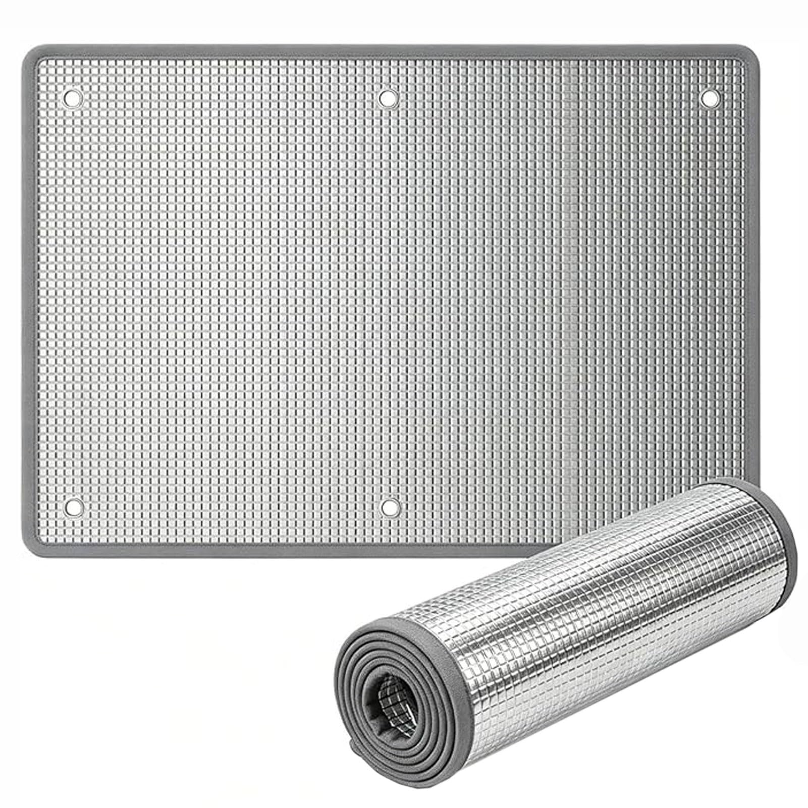 Película Reflectante para Ventanas, Película Opaca con Ventosas, Aislante Térmico para Ventanas, Protección Solar, Privacidad para Casa, Camper (B 40x150cm)
