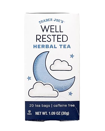 Trader Joe's Té de hierbas bien descansado sin cafeína 20 bolsas