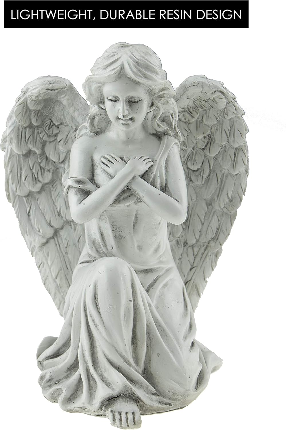 Angel Resin Garden Statue | Outdoor Indoor Figurine Gift Decoration for Home Décor, Patio, Yard, and Garden : Patio, Lawn & Garden