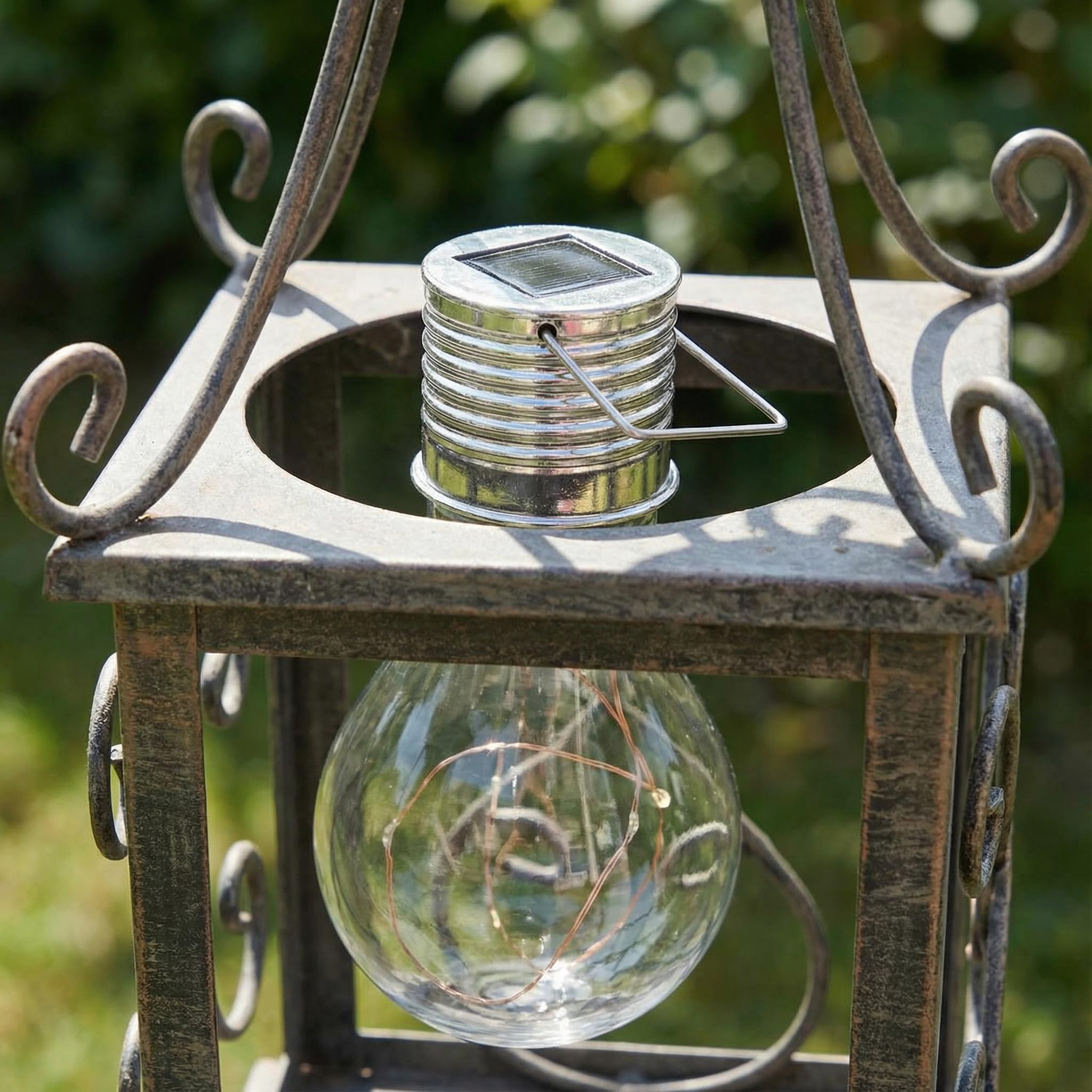 Ampoule Solaire Exterieur à Suspendre, 6 Pièces Ampoule Solaire exterieur suspendue lampes décoratives extérieures décorative pour Lanterne Suspendue Extérieur Décoration de Jardin