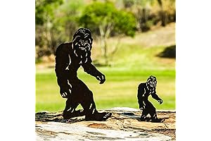 Bigfoot Garden Decor Metal Stake Set - Yard Art Outdoor Decorations