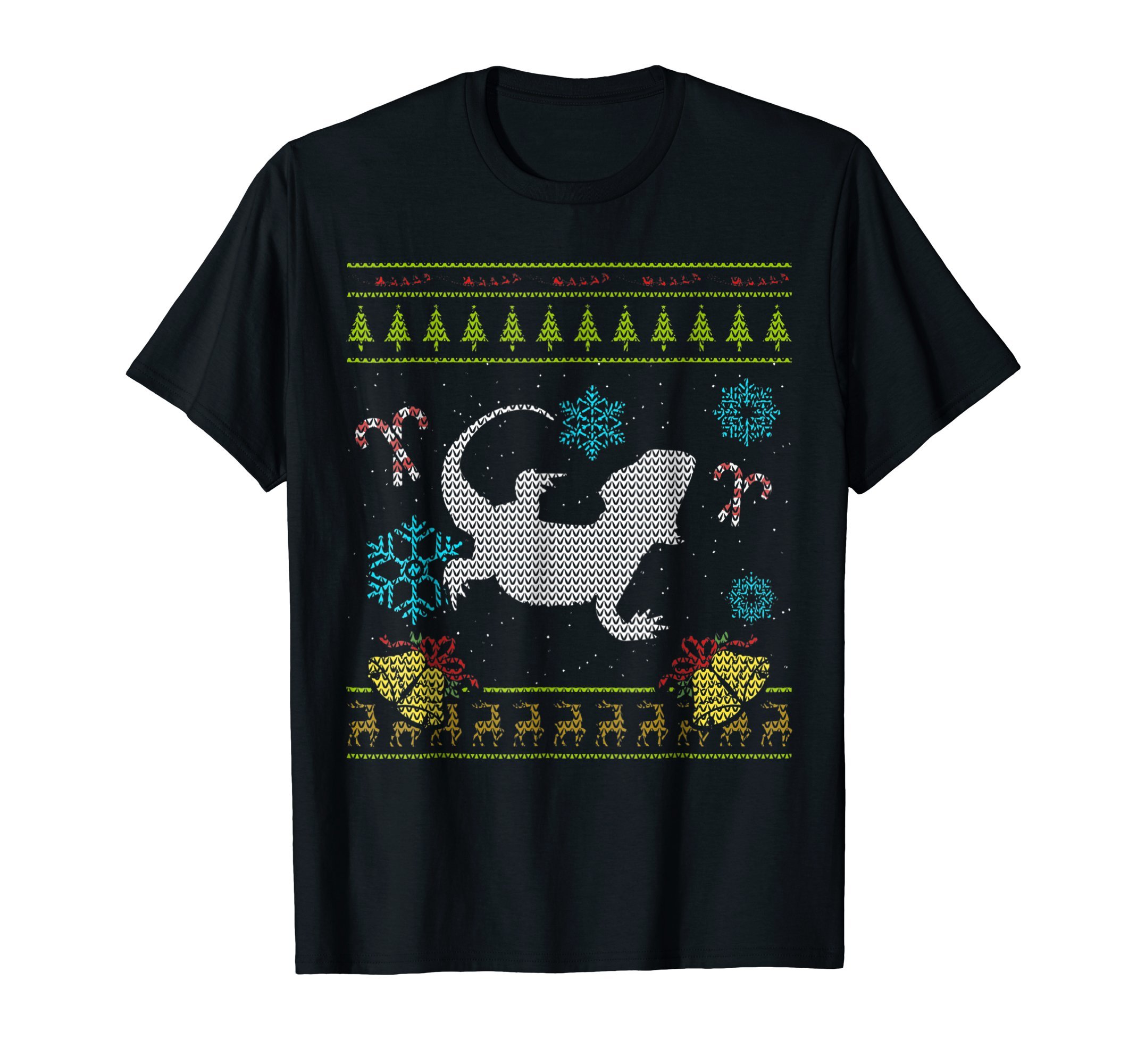 Shoppzee Christmas Ugly T Shirts Pet Bearded Dragon Christmas Sweater