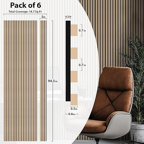 Vista 32 de Concord - Paneles acústicos de pared, muestra - carbón 5 x 5 pulgadas Paneles insonorizados - COA1420 -M