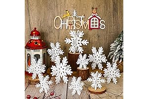 Winter Wooden Decorative Snowflakes