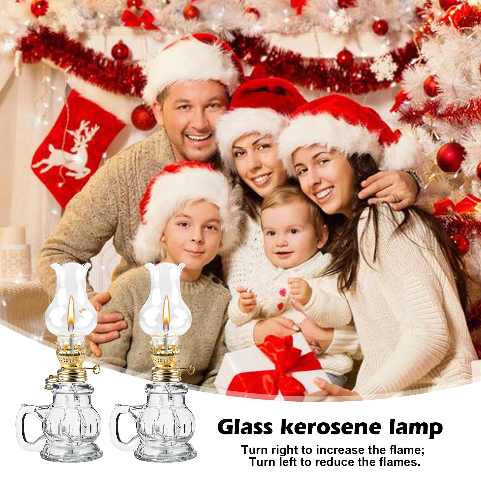 Petrole Pour Lampe à Petrole Lot De 2 Lampes à Pétrole Rétro - Lanternes Tempête Verre Et Métal - Luminosité Réglable - Déco Salon Ou Urgence Lampe à Pétrole Vintage